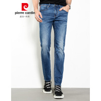 皮尔卡丹男装百搭微弹休闲直筒中腰牛仔裤203701