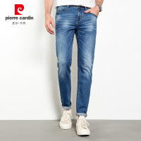 皮尔卡丹男装百搭微弹休闲直筒中腰牛仔裤203702