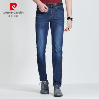 皮尔卡丹夏季薄款男装百搭弹力休闲直筒中腰牛仔裤203720