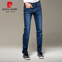 皮尔卡丹秋季男装时尚直筒休闲水洗牛仔裤203757