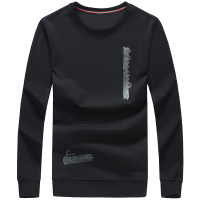 yaloo/雅鹿圆领卫衣男2019新款春秋季休闲长袖T恤潮宽松上衣