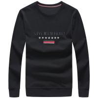 yaloo/雅鹿男士长袖T恤衫2019春秋季圆领男装上衣印花男卫衣