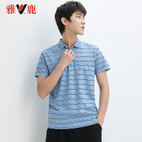 yaloo/雅鹿2019春季男装 男士休闲潮流T恤POLO衫短袖