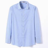 yaloo/雅鹿男士衬衫2019春新男装上衣商务休闲条纹中青年男长袖衬