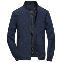 yaloo/雅鹿夹克男春秋装新款中青年男士立领茄克修身休闲外套男装