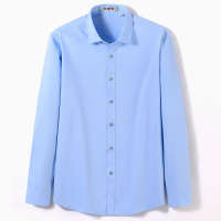 yaloo/雅鹿白色衬衫男装上衣2019新春秋休闲中年寸衫商务男士衬衣