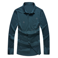 yaloo/雅鹿衬衫男长袖中青年韩版修身衬衣男2019春秋装商务潮流