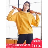 高梵(GOLDFARM)连帽宽松ins卫衣女韩版薄款学生套头上衣帽衫潮