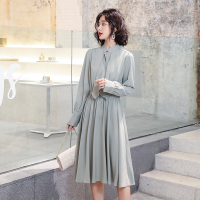 高梵(GOLDFARM)2019春装新款法国小众雪纺连衣裙仙女气质长裙女装裙子