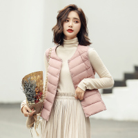 高梵(GOLDFARM)2019新款羽绒马甲女内穿短款背心修身轻薄秋冬保暖坎肩打底