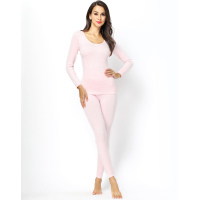 婷美玛莎蒂圆领微弹基础款打底性感贴身保暖套装DE7676