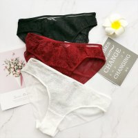 婷美【3条装】性感蕾丝花纹透气亲肤女士内裤 DKZH6