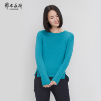 鄂尔多斯秋冬纯羊绒圆领女针织衫Q276A0028