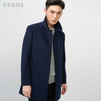 ERDOS 秋冬商务直筒羊毛男大衣外套 E173K0009