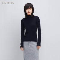 ERDOS 秋冬半高领纯色纯羊毛女针织衫