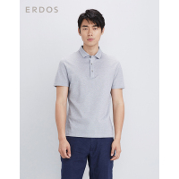 ERDOS/鄂尔多斯春夏新品时尚休闲小翻领半袖男T恤