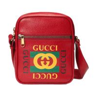 GUCCI/古驰 印花牛皮革青年邮差包 523591