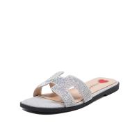 ST&SAT/星期六春季新款一字拖平底低跟拖鞋女凉鞋SS92110362