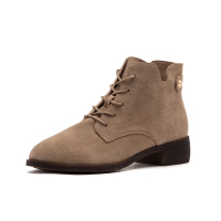 星期六(ST&SAT)旗下冬季新款圆头系带马丁靴帅气短靴女SF94116126