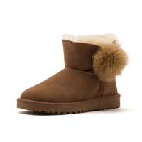 星期六(ST&SAT)旗下舒适圆头低跟雪地靴短靴女DF9411A049