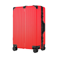 派瑞瓯商务静音万向轮铝框行李箱防刮耐磨拉杆箱男铝制防撞护角旅行箱女24寸