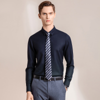 蒙蒂埃莫(monteamor)意式儒雅羊毛亲肤环保修身版男士休闲长袖衬衫