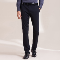 蒙蒂埃莫(monteamor)商务经典弹力细纹肌理感修身版男士长裤男士休闲裤