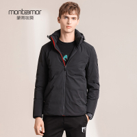 蒙蒂埃莫(monteamor)高阶白鸭绒可拆帽常规版男士羽绒服
