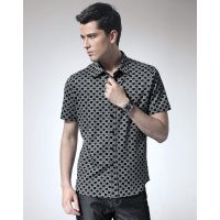 蒙蒂埃莫魅力韩国方格印花时尚针织衬衫