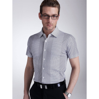 蒙蒂埃莫动感多维渐条针织印花衬衫