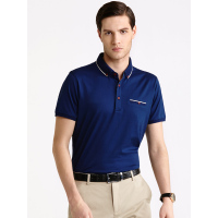 蒙蒂埃莫柔顺舒适感别致菠萝纹设计休闲短袖T恤