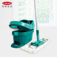 利快Leifheit德国进口太空铝平板拖把套装+多功能清洁剂500ml