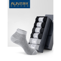 AUN袜子男防臭吸汗舒适透气棉袜夏季薄款男式袜子四季短筒男袜子