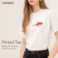 新款全棉纯棉图案字母INS网红韩版宽松短袖T恤