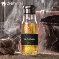 起凡骑士水瓶 带盖便携男女士玻璃水杯子 透明密封随手车载茶杯