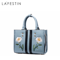 拉菲斯汀夏季包包2018新款韩版时尚刺绣手提包复古戴妃包斜挎女包