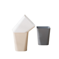 灵孜格欧式分类垃圾桶家用干湿分离收纳桶厨房桌面厕所卧室垃圾筒袋