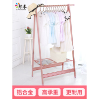 铝合金衣帽架 落地家用伸缩挂-衣架-卧室客厅多功能晾衣架-衣服架