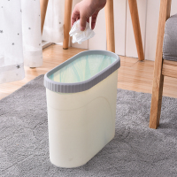 单爱夹缝垃圾桶带压圈分类垃圾桶干湿分离类家用厕所卫生间收纳桶