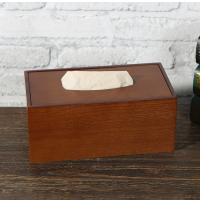 实木纸巾盒遥控器收纳盒多功能新中式抽纸盒客厅桌面茶几整理
