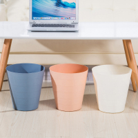 圆形北欧宜家用垃圾桶无盖办公室客厅卫生间简约分类厨房纸篓