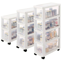 夹缝收纳柜 - 储物缝隙收藏柜零食米桶柜子置物柜卧室宜家窄柜