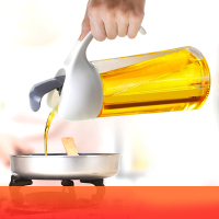邦禾 玻璃油壶防漏油瓶酱油醋罐家用厨房用品装香调味料大小号带盖