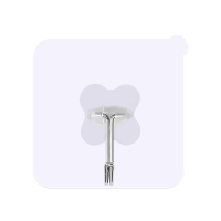 灵孜格 免打孔粘钩 挂钩强力粘胶贴墙壁挂吸盘厨房挂勾门后无痕粘贴【薄款透明10个装[承重一般]】