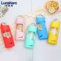 法国乐美雅炫彩随行玻璃杯水杯带盖耐热杯热饮杯防漏水杯320ml