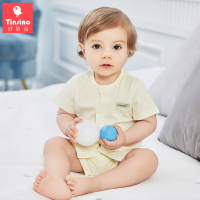 纤丝鸟208春夏季儿童纯棉短袖开衫套装