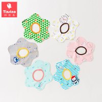 纤丝鸟儿童宝宝男童女童花朵防水围兜