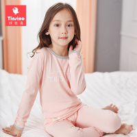 纤丝鸟女童内衣套装秋2017新款儿童纯棉长袖睡衣宝宝保暖秋衣秋裤