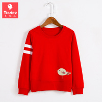 纤丝鸟童装2017春季新款休闲儿童女童中大童卫衣宽腰卫衣