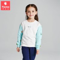 纤丝鸟童装2017春秋新款中大女童套头衫卫衣4-12岁小学生儿童外套